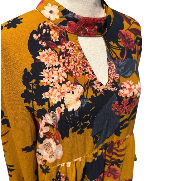 Jodifl Floral Flutter Sleeve Keyhole Neckline‎ Dress Small/medium - Picture 6 of 6